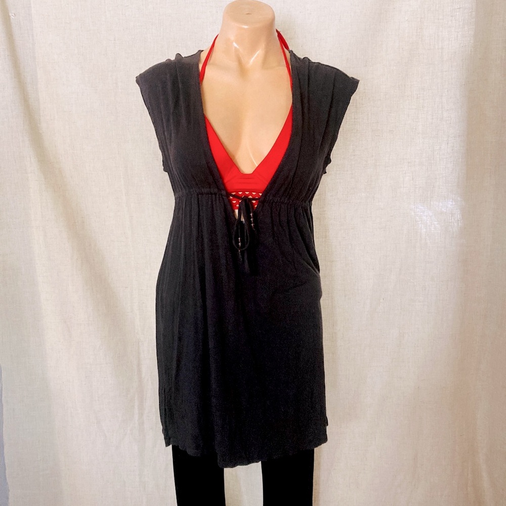 Merona black swimsuit cover. Small